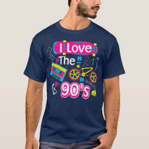 T-shirt I Love The 90s mignon Fancy Millennials Cadeau