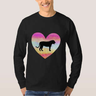 T-shirt I Love Tigers Coeur Feline Gros Chat Coucher de so