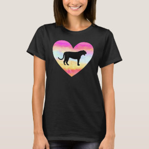T-shirt I Love Tigers Coeur Feline Gros Chat Coucher de so