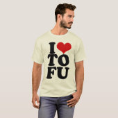 T-shirt I Love Tofu Funny Vegan humour (Devant entier)