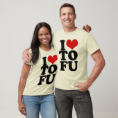 T-shirt I Love Tofu Funny Vegan humour (Unisexe)