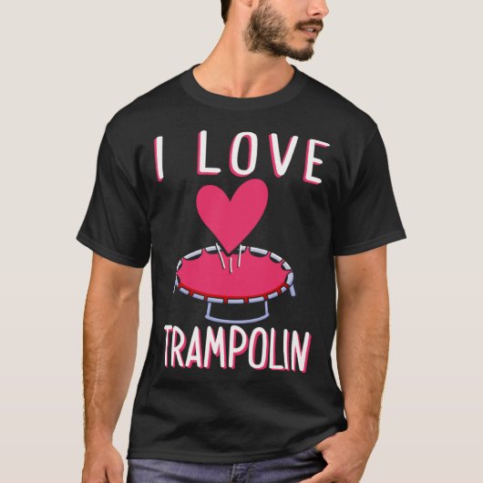 T-shirt I Love Trampoline Workout Trampoline Gymnastics Ju (Devant)