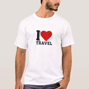T-shirt I Love Travel - Travel Lover