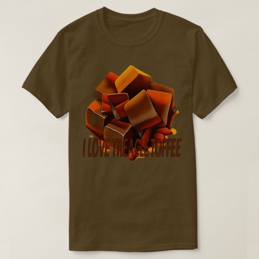 T-shirt I Love Treacle Toffee Cote (Design devant)