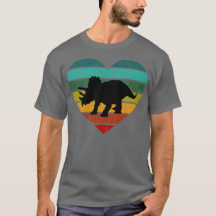 T-shirt I Love Triceratops Heart Dino Enfants Dinosaur
