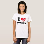 T-shirt I love Tunisia (Devant entier)