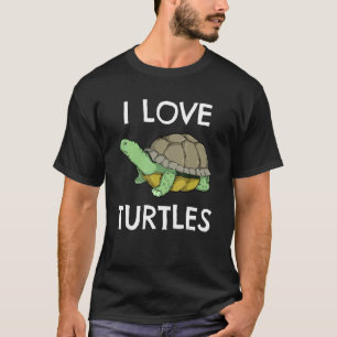 T-shirt I Love Turtles Propriétaires Animaux de compagnie