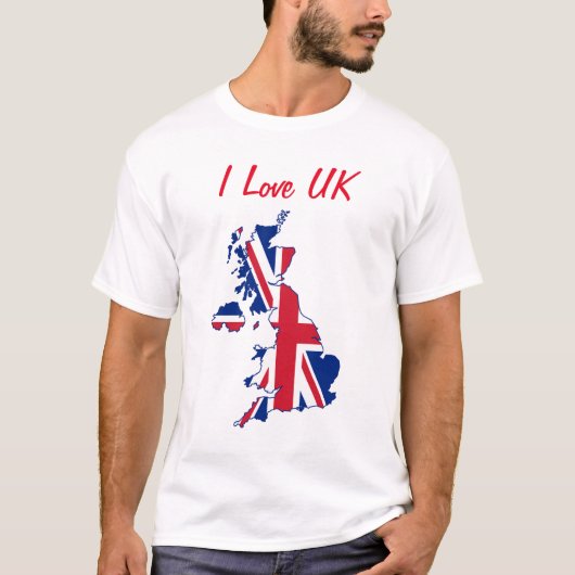 T-shirt I Love UK (Devant)