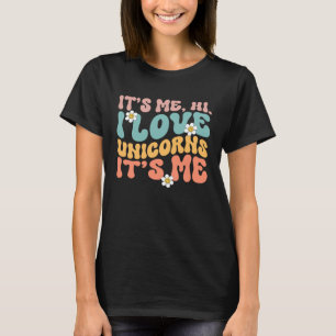 T-shirt I Love Unicorns Femmes mignonne Unicorn Pour Fille