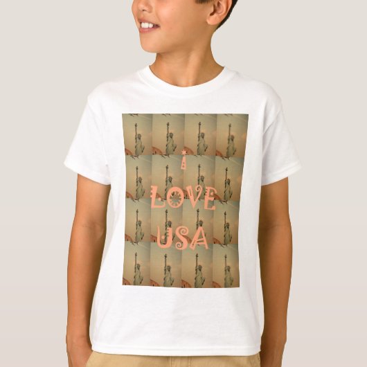 T-shirt I Love USA (Devant)