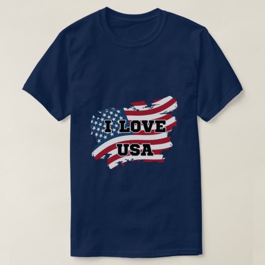 T-shirt I Love USA (Design devant)