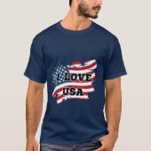 T-shirt I Love USA (Devant)