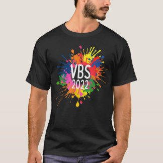 T-shirt I Love VBS 2022 Crew Vacation Bible School Paint S