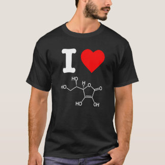 T-shirt I Love Vitamine C Ingrédients de soins de la peau