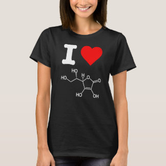 T-shirt I Love Vitamine C Ingrédients de soins de la peau