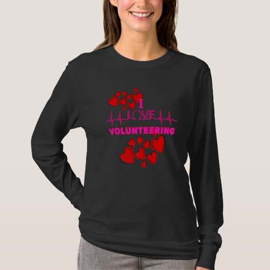T-shirt I Love Volunteer (Devant)