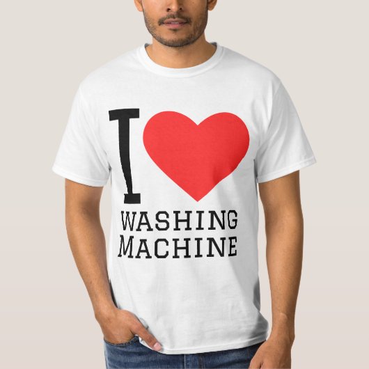 T-shirt I love washing machine (Devant)