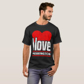 T-shirt I Love Washington Best Home State I Heart Washing (Devant entier)