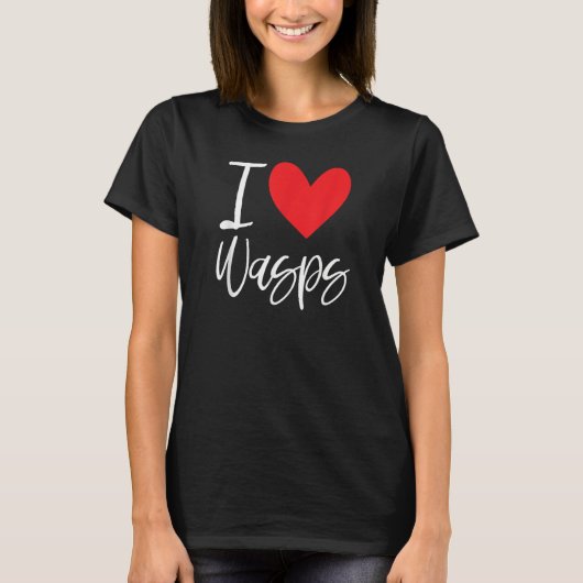 T-shirt I Love Wasps Bees Flying Insect Nest Hornet Stude (Devant)