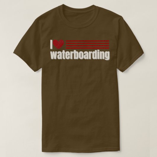 T-shirt I Love waterboarding (Design devant)