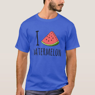 T-shirt I Love Watermelon, Amoureux de la pastèque