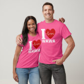 T-shirt I LOVE WAWA friends (Unisexe)