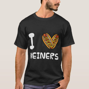 T-shirt I Love Weiners Hotdogs Frankfurter Wiener Frank Sa