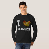 T-shirt I Love Weiners Hotdogs Frankfurter Wiener Frank Sa (Devant entier)