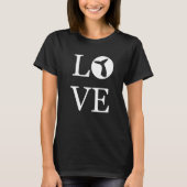 T-shirt I Love Whales Silhouette Whale Tail Ocean Animal (Devant)