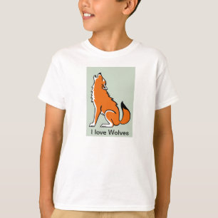 T-shirt I love WOLVES - Graphique animal - Faune