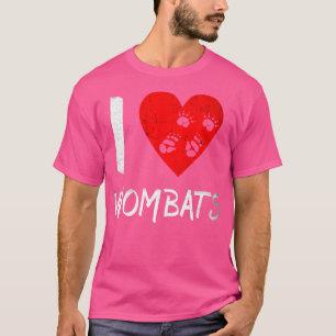 T-shirt I Love Wombats Australian Wombat