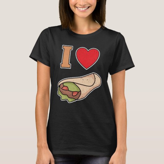 T-shirt I love wraps (Devant)