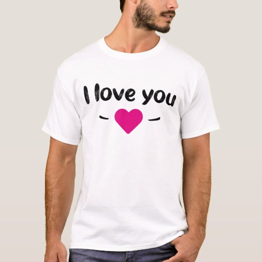 T-shirt I love you (Devant)