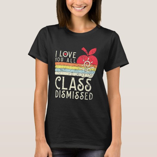 T-shirt I Love You All Class Rejeté - Enseignant School Gr (Devant)