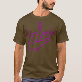 T-shirt I Love You Hand Sign American Sign Language 4