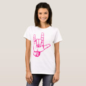 T-shirt I Love You Sign Language (Devant entier)