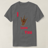 T-shirt I love You Sign language 25 (Design devant)
