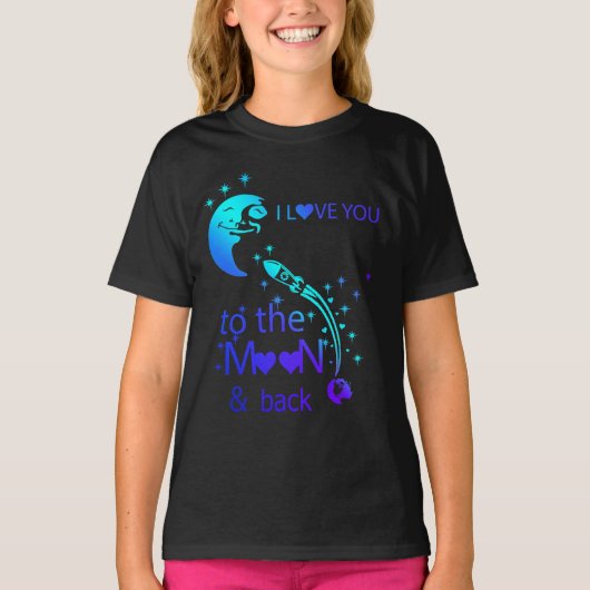 T-shirt I love You To The Moon & Back (Devant)