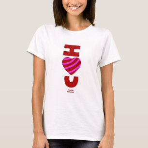 T-shirt I Love You Women's White Basic T Shirt