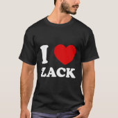 T-shirt I Love Zack I Heart Zack Funny Zack (Devant)