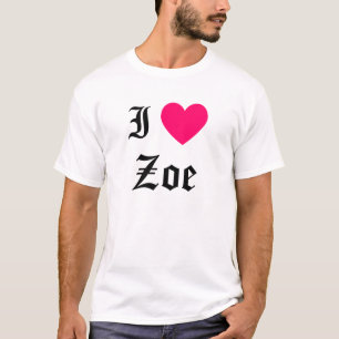 T-shirt I Love Zoe