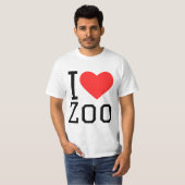 T-shirt I love zoo (Devant entier)