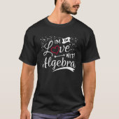 T-shirt I Lovers Algebra Math Amateurs Geek Étudiant P (Devant)