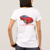 T-SHIRT I LOVETTE UNIQUE CONCEPTION DE VOITURE (Dos)