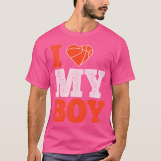 T-shirt I Loy My Boy - Basketball Cadeaux Hommes Femmes