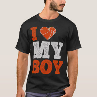 T-shirt I Loy My Boy - Basketball Cadeaux Hommes Femmes