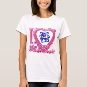 T-shirt I Loy My Boy rose/violet - photo