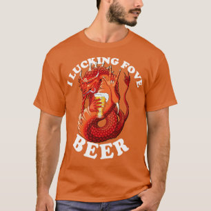 T-shirt I Lucy Fove Beer Lover Dragon 1