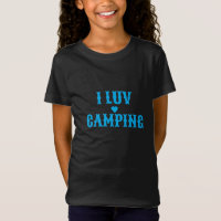 T-Shirt I Luv Camping pour enfants