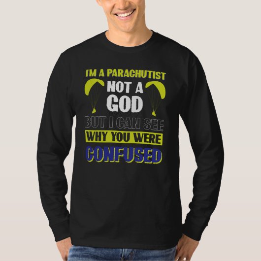 T-shirt I´m A Parachutist Not A God (Devant)